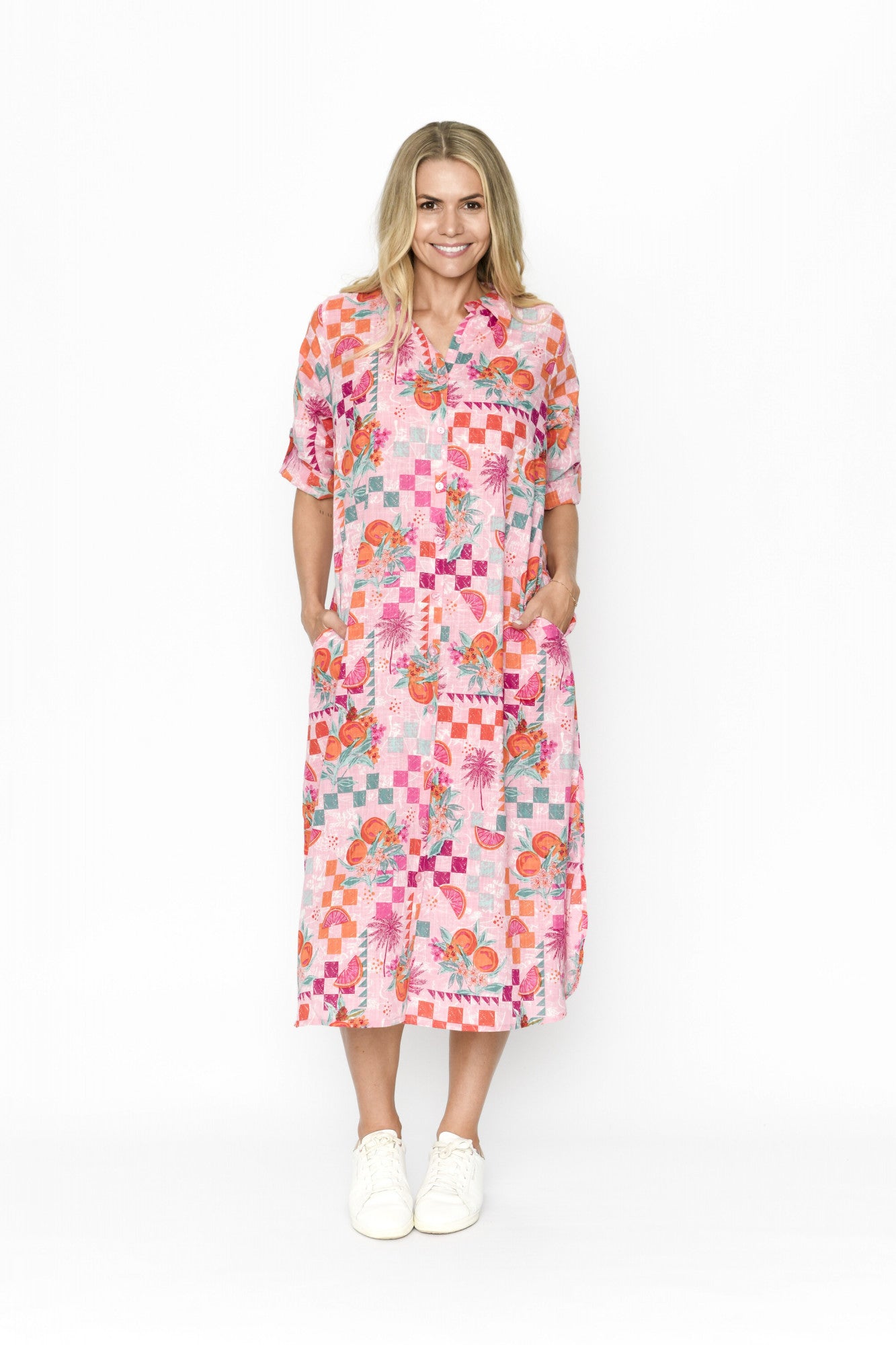 Sophia Shirt Dress Blossom