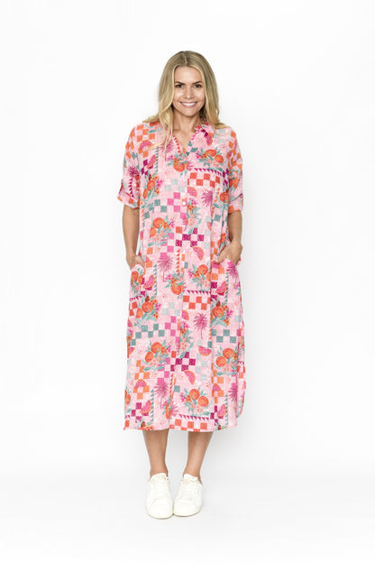 Sophia Shirt Dress Blossom