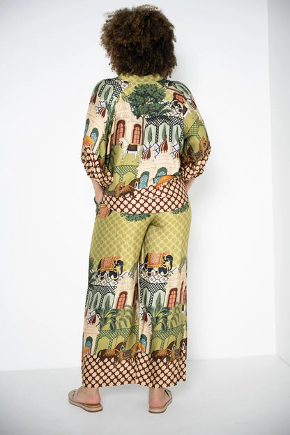 Lacassa Carnival Print Green