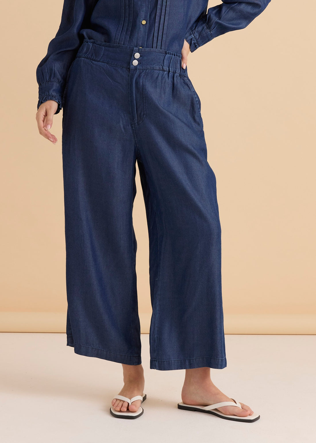 Rio Relaxed Pant Dark Blue Wash