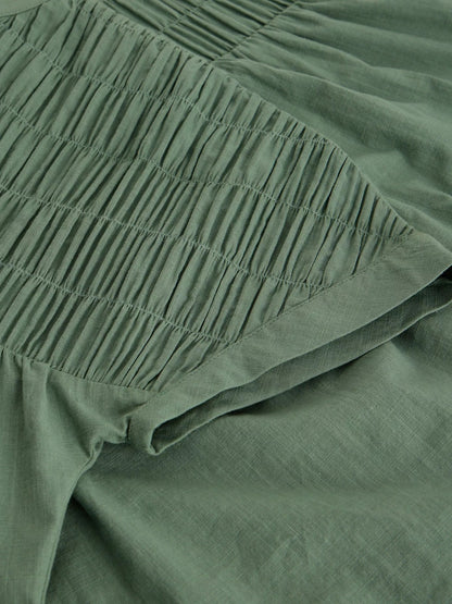 Tammie Organic Cotton Shirt Mid Green