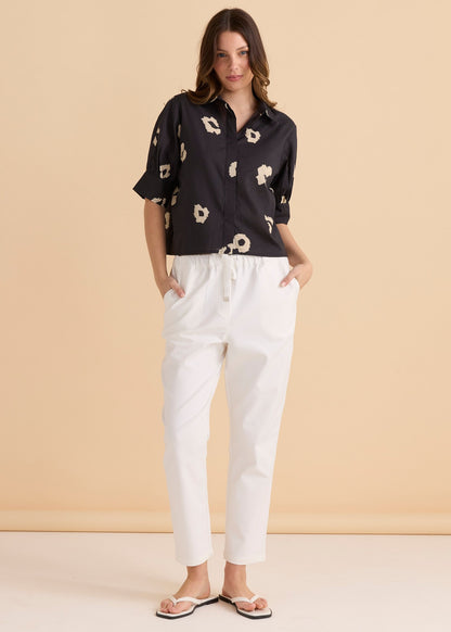 Reagan Poplin Shirt Leopard