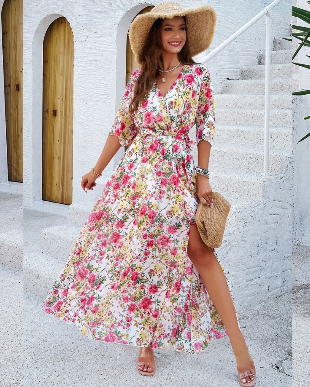 Flora Floral Midi dress