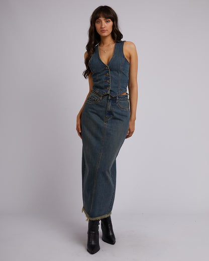 Ray Maxi dkirt Dirty Denim