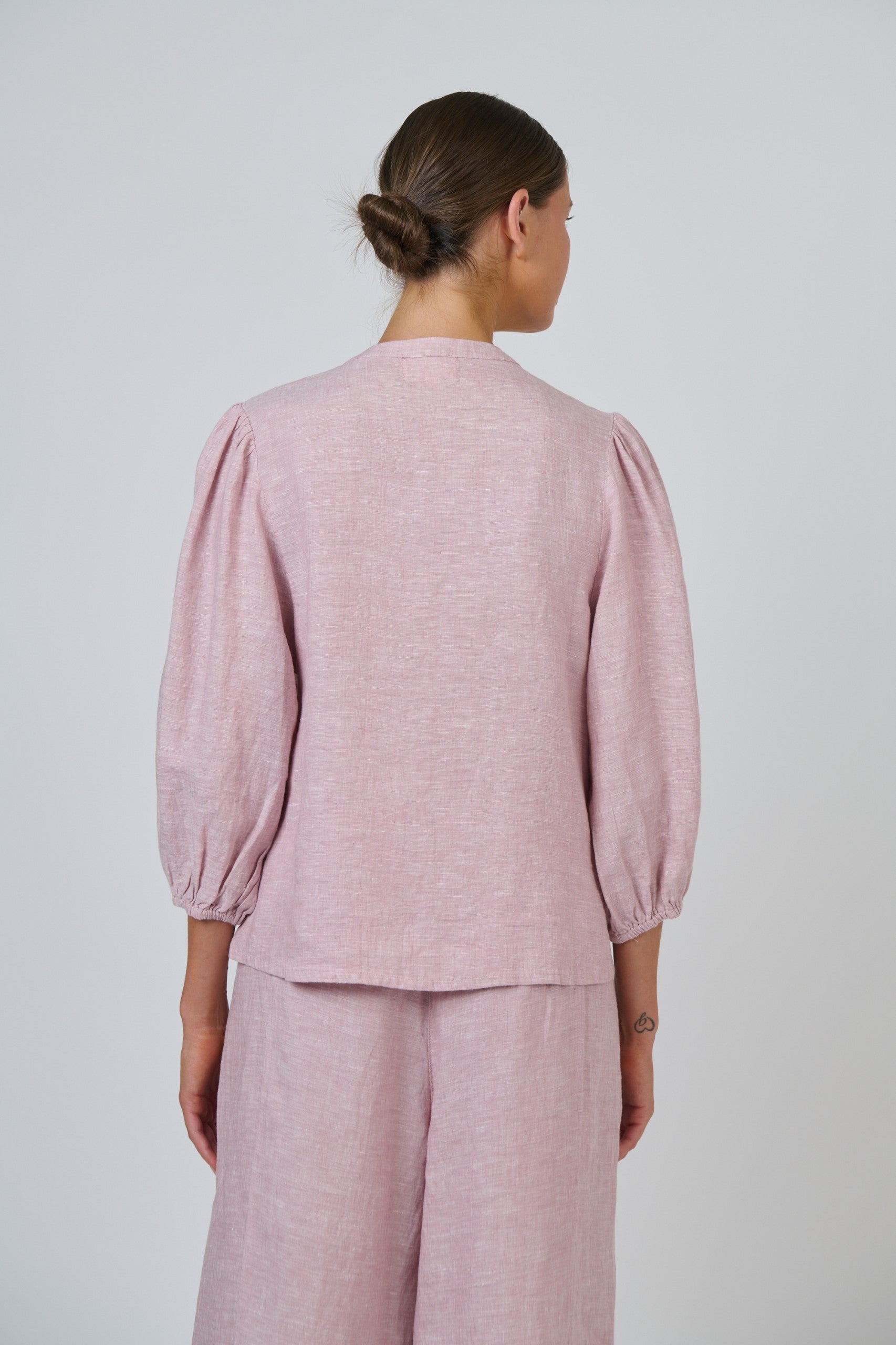June Linen Top - radish