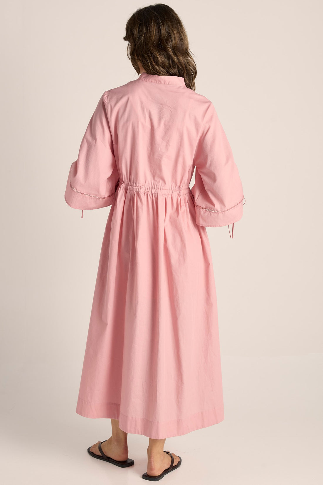 Etta Lace Detailed Dress - dusty rose