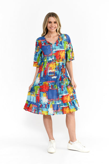 Charli tassel dress - Painted Palms 3