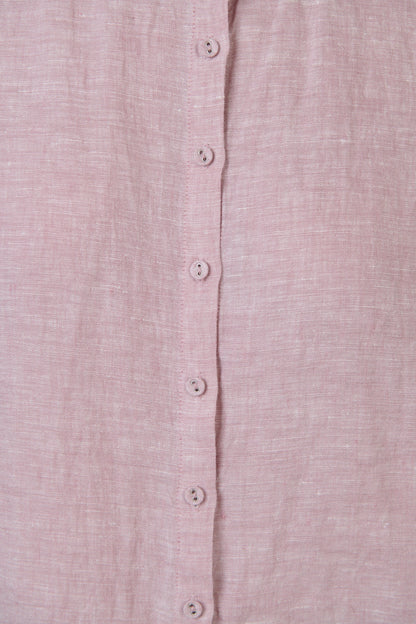 June Linen Top - radish