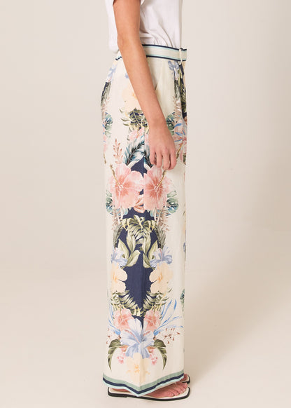 Solara Print Pant Navy