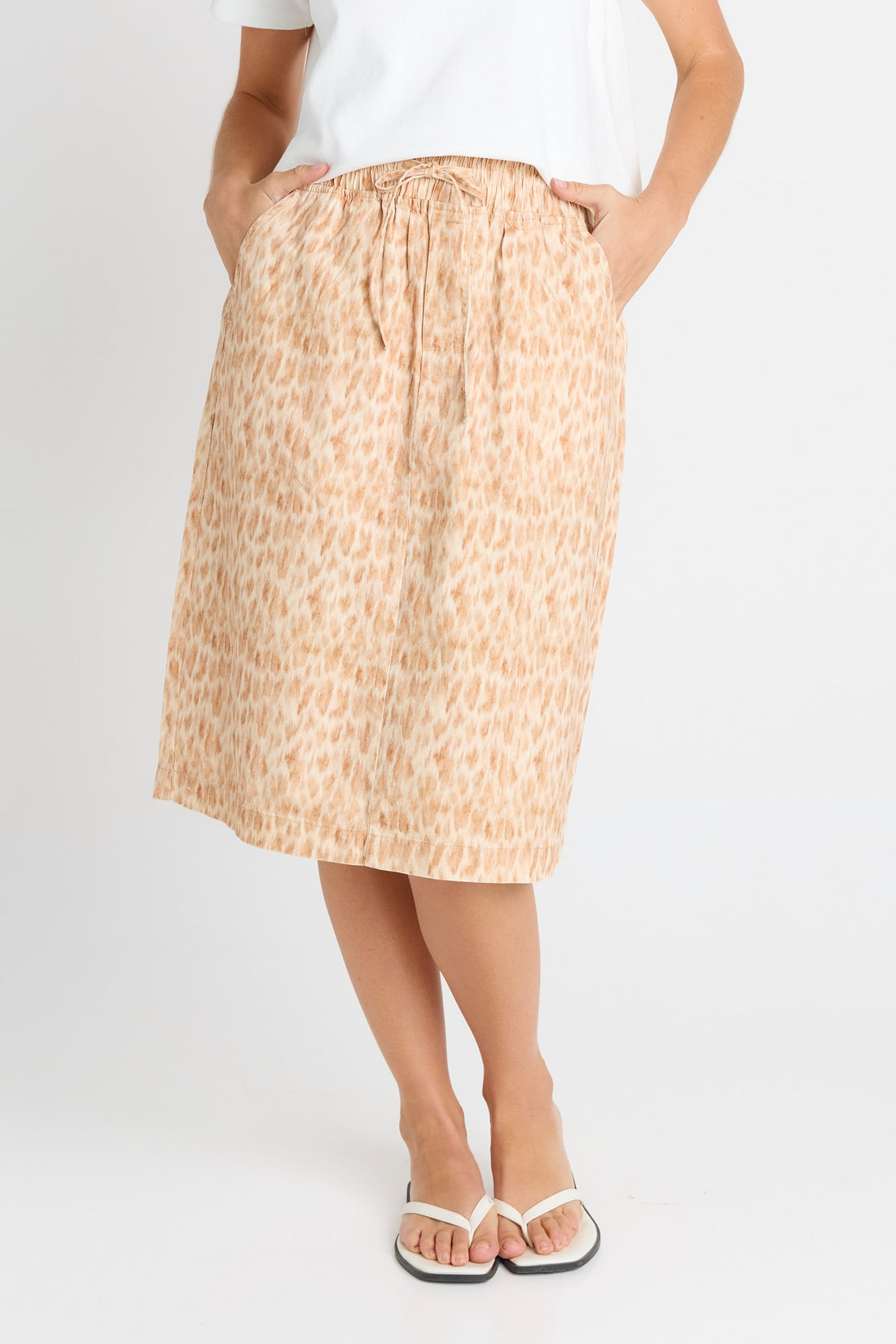 Quinn Cotton Skirt - ocelot