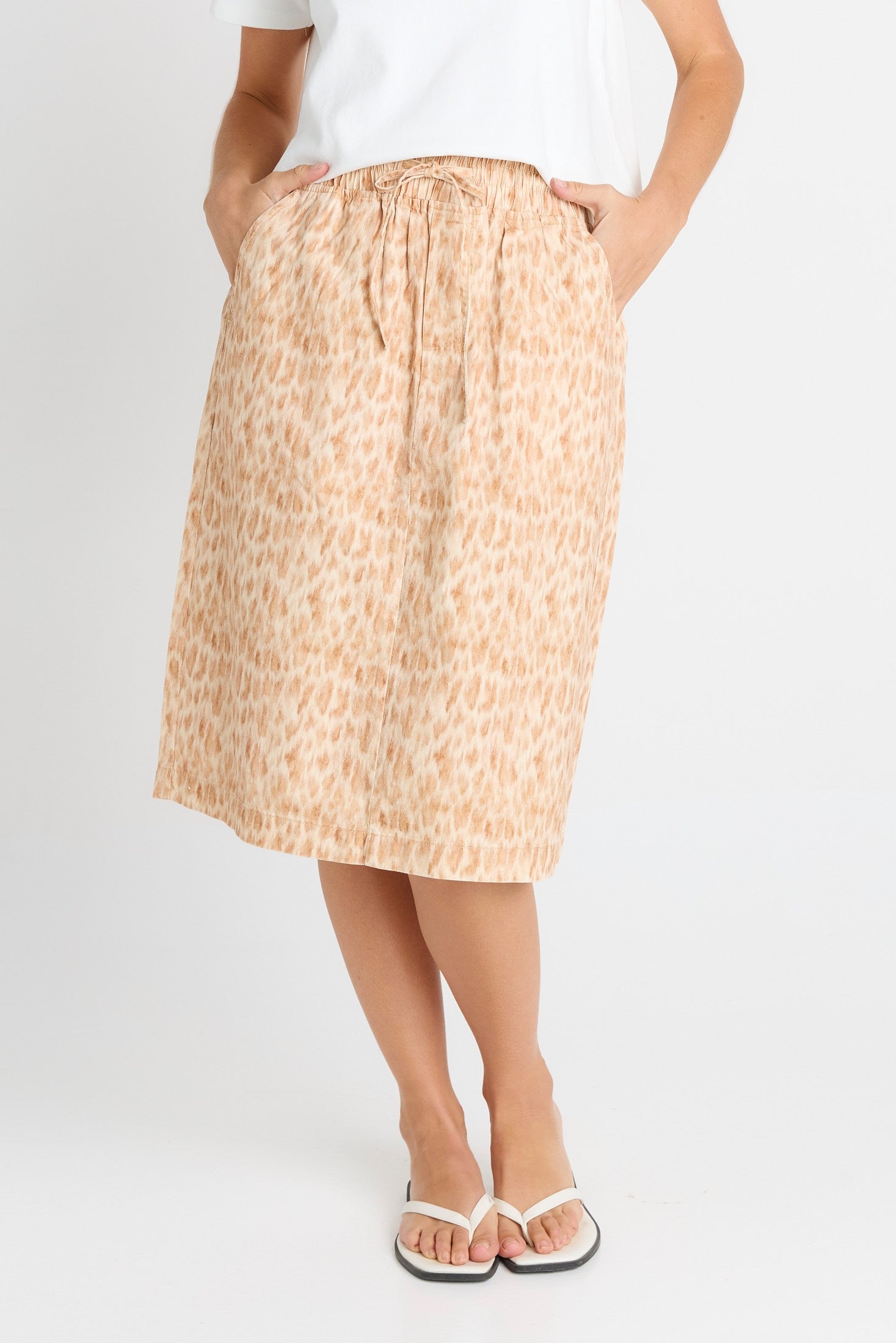 Quinn Cotton Skirt - ocelot