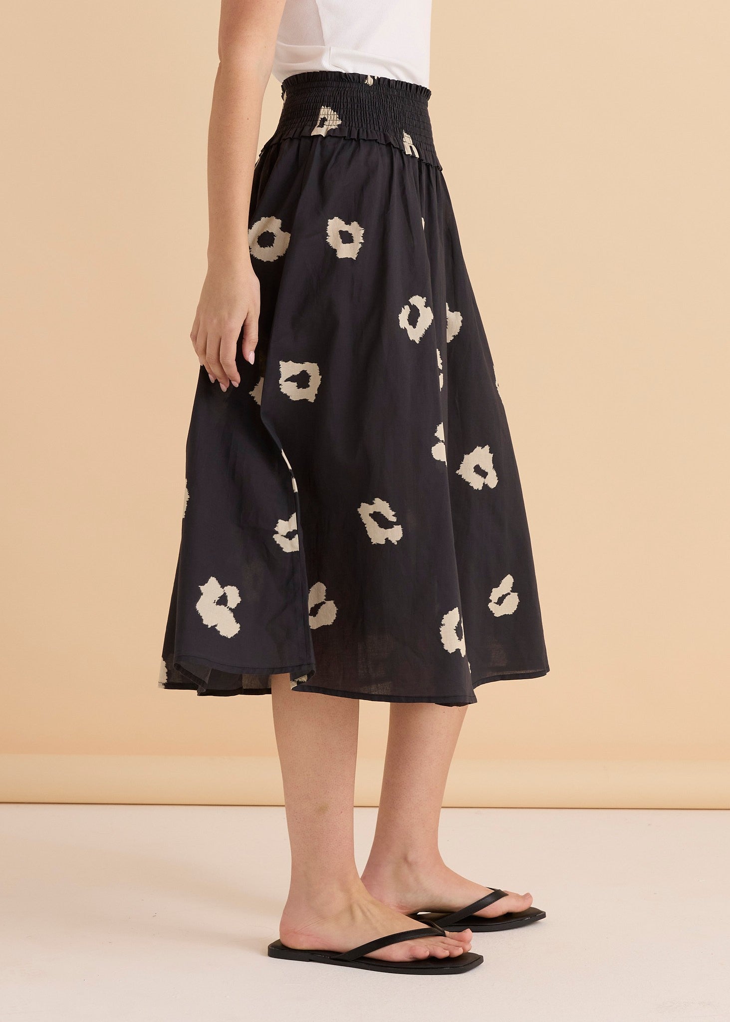 Reagan Poplin Skirt Leopard