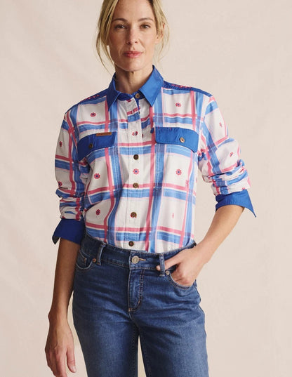 Spencer Lightweight Workshirt - mid blue