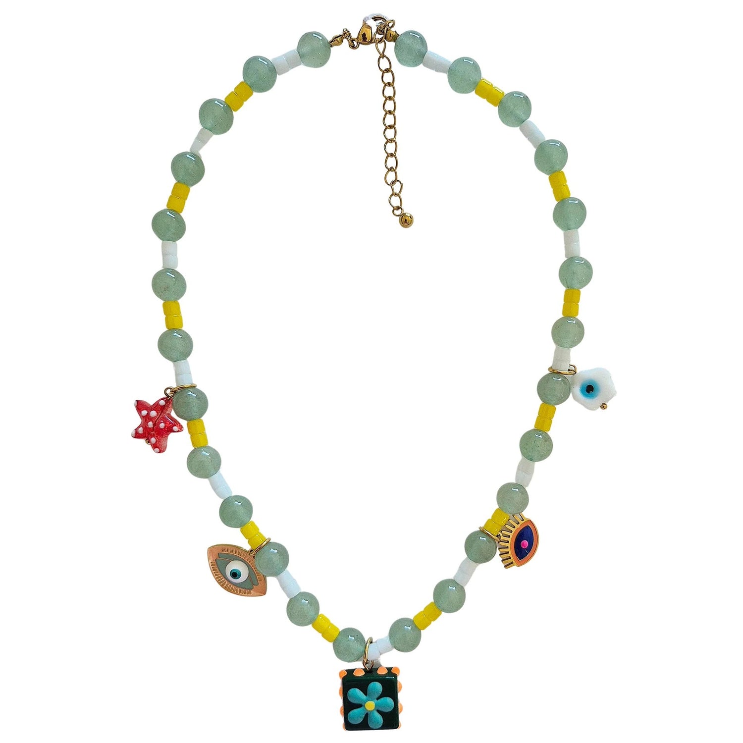Beaded Charm Necklace STN16600