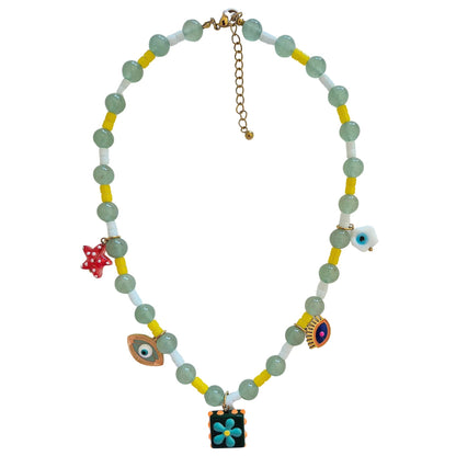 Beaded Charm Necklace STN16600