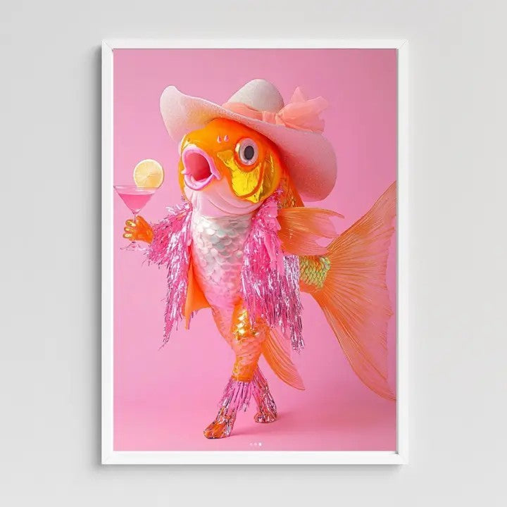 Fishy dance Art Print 8x10