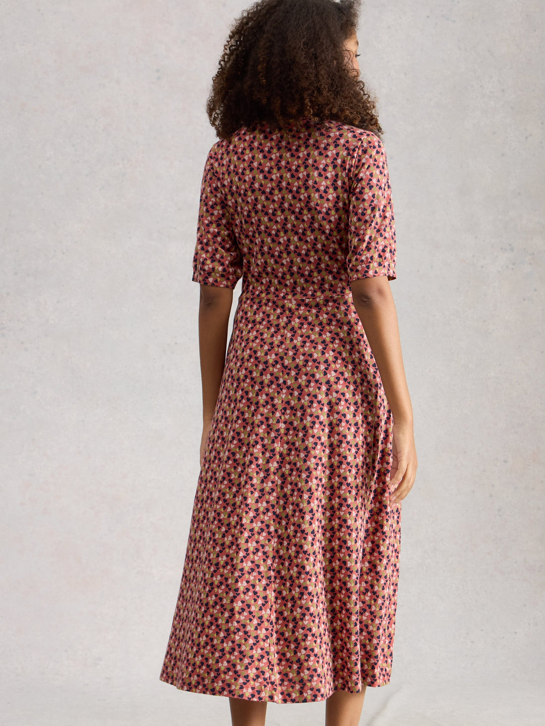 Megan Jersey Dress - Pink