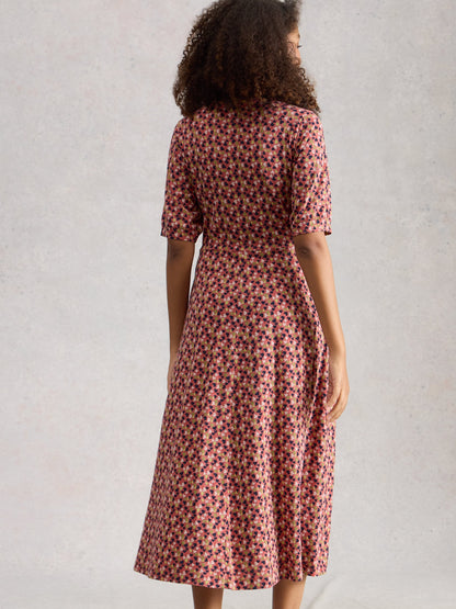 Megan Jersey Dress - Pink