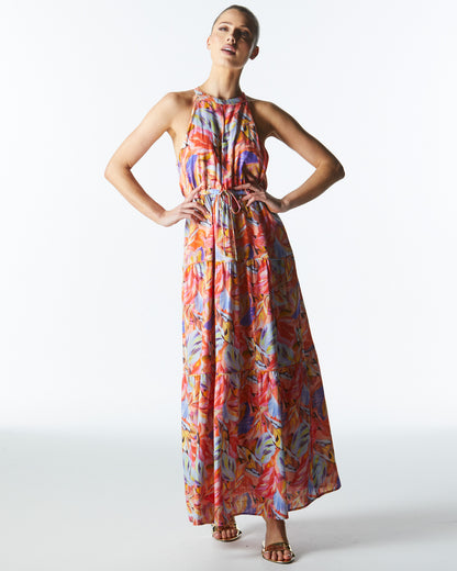 Midsummer Halter Maxi Dress