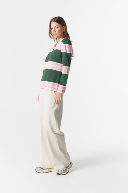 Sun Chaser Polo Knit Rain Forest