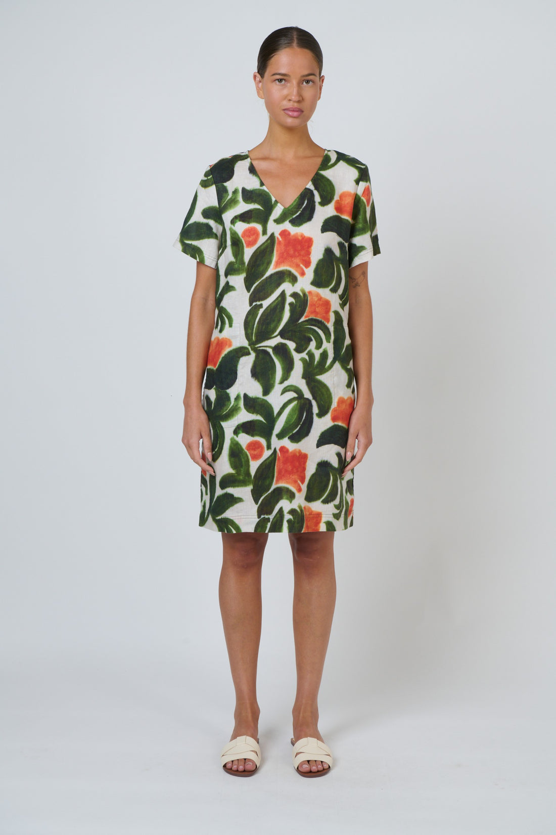 Tuileries Linen Dress