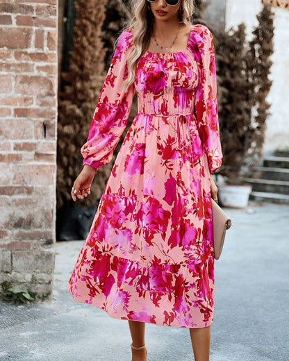 April Floral Midi dress