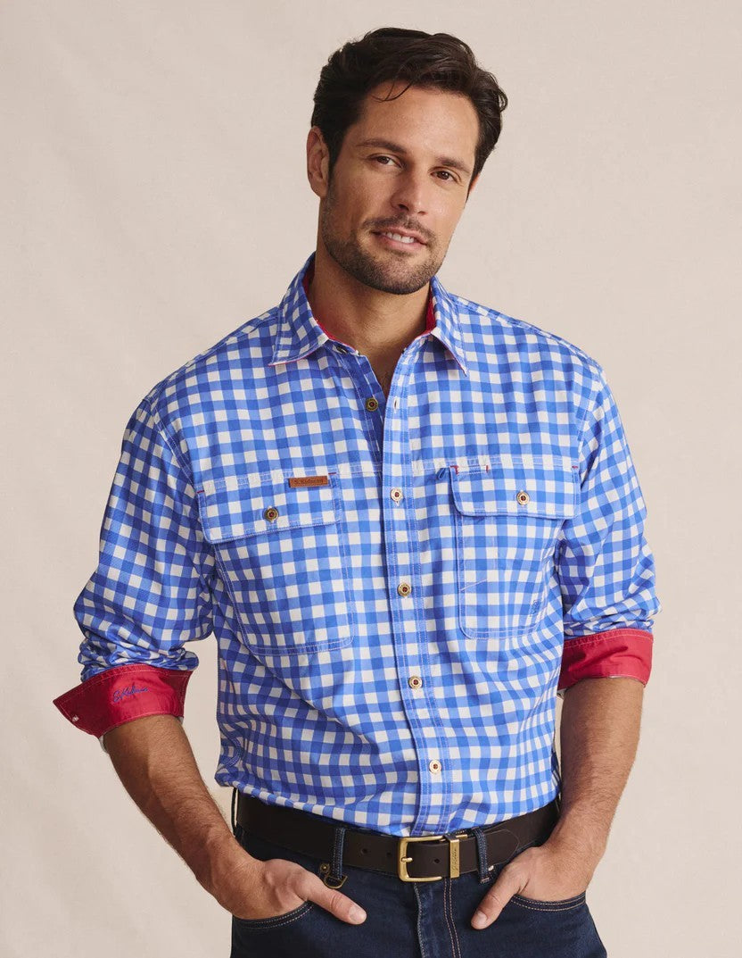 Armstrong Lightweight Workshirt - mid blue
