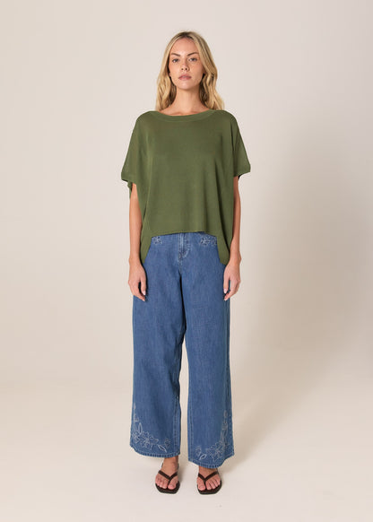 Esther Knit Top Olive