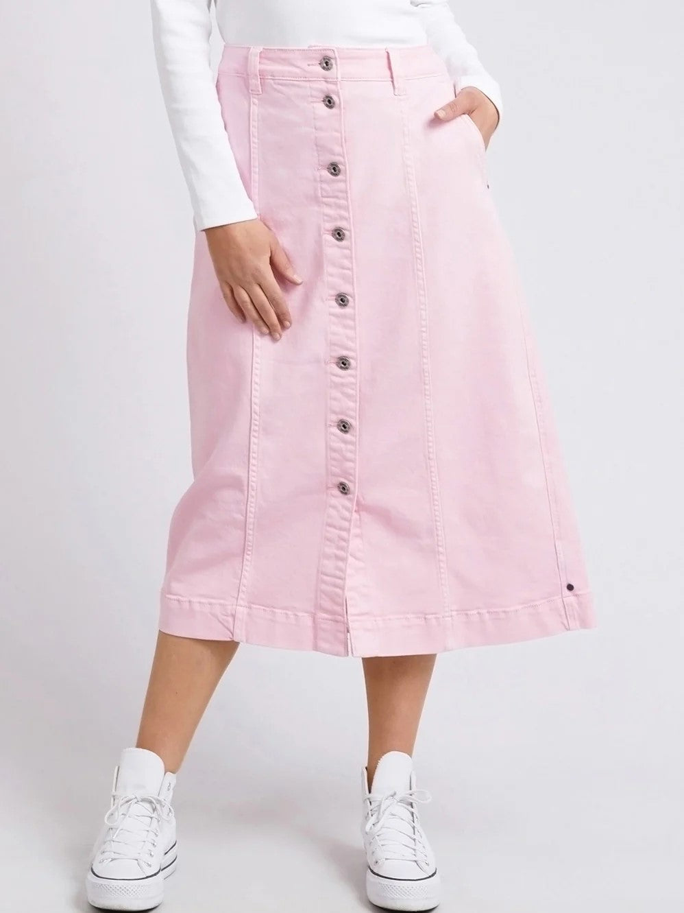 Florence Button Thru skirt