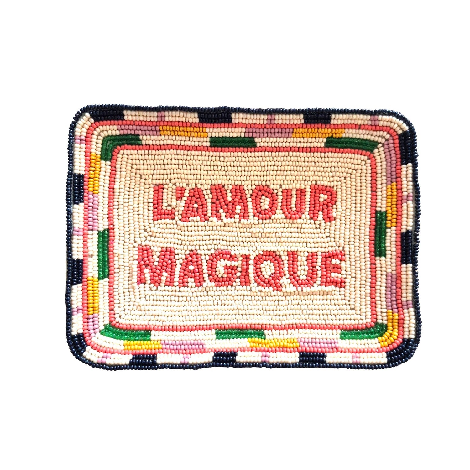 Beaded Tray L&
