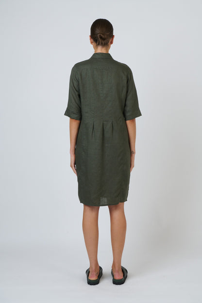 Topiary Linen Dress