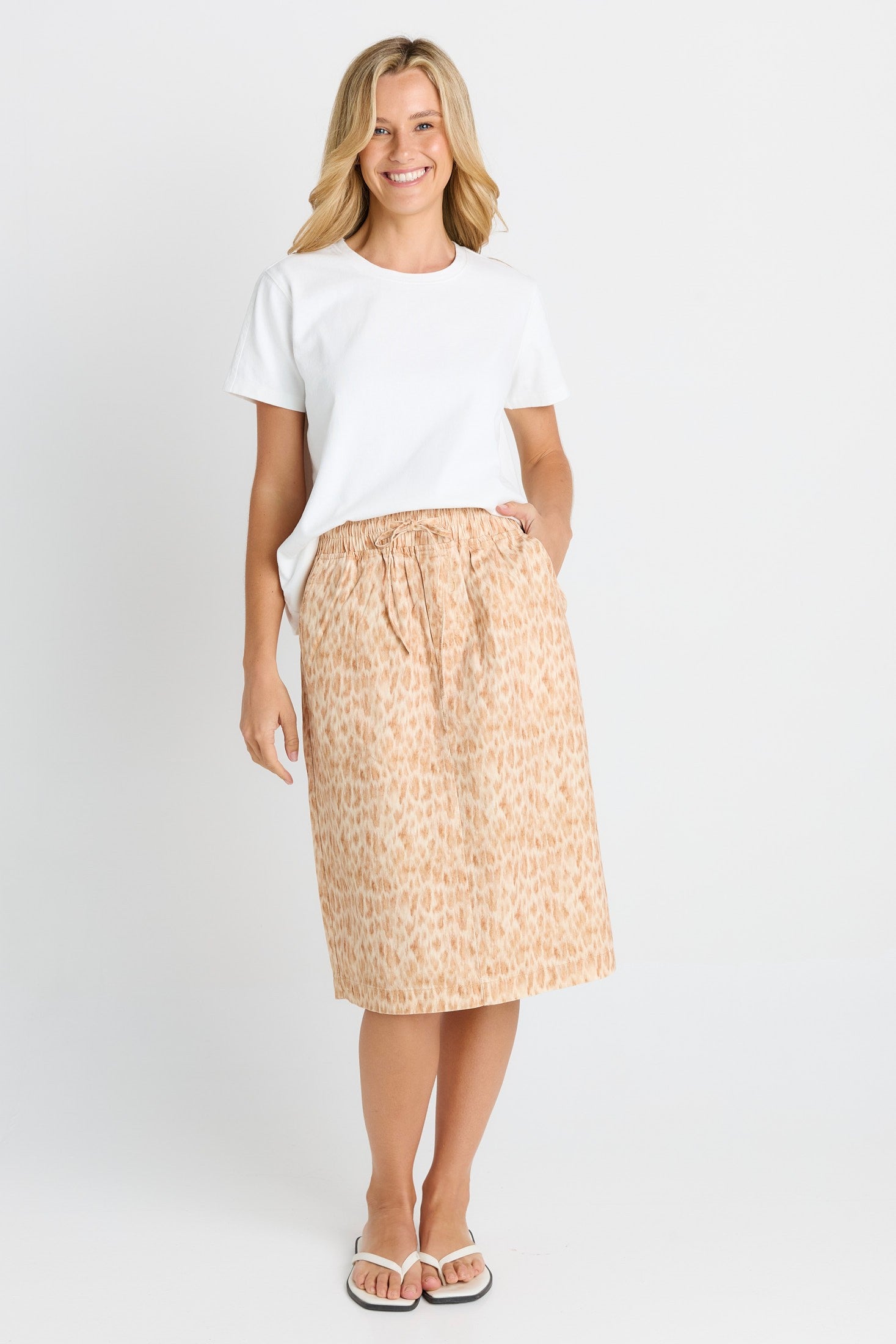 Quinn Cotton Skirt - ocelot