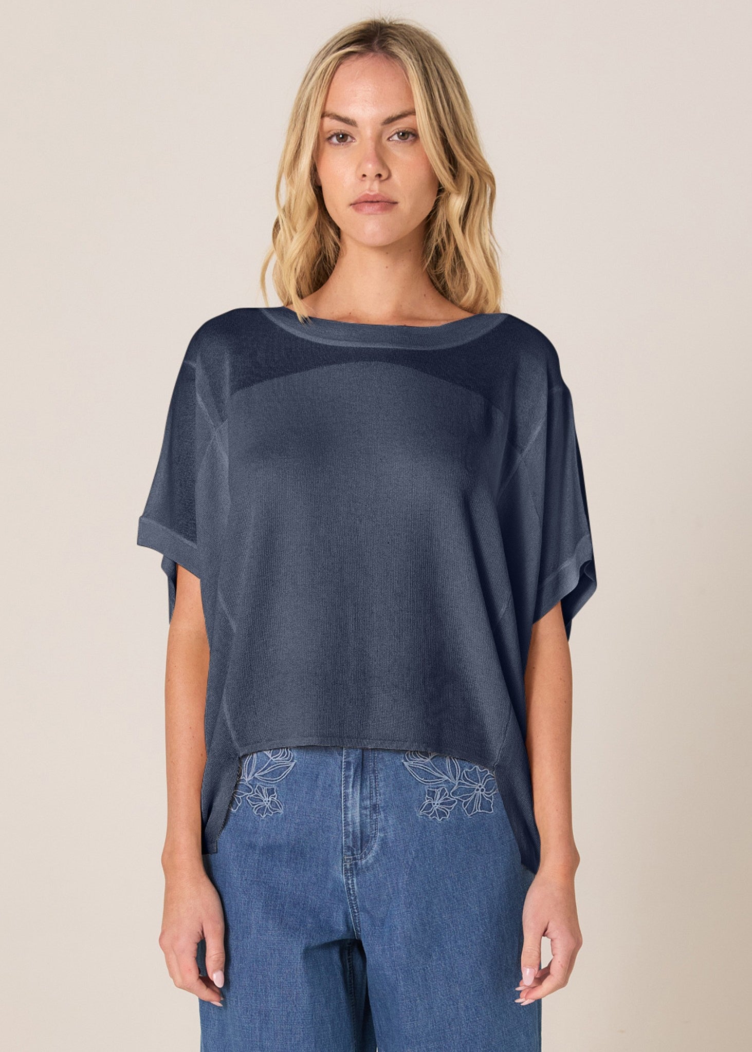 Esther Knit Top Navy