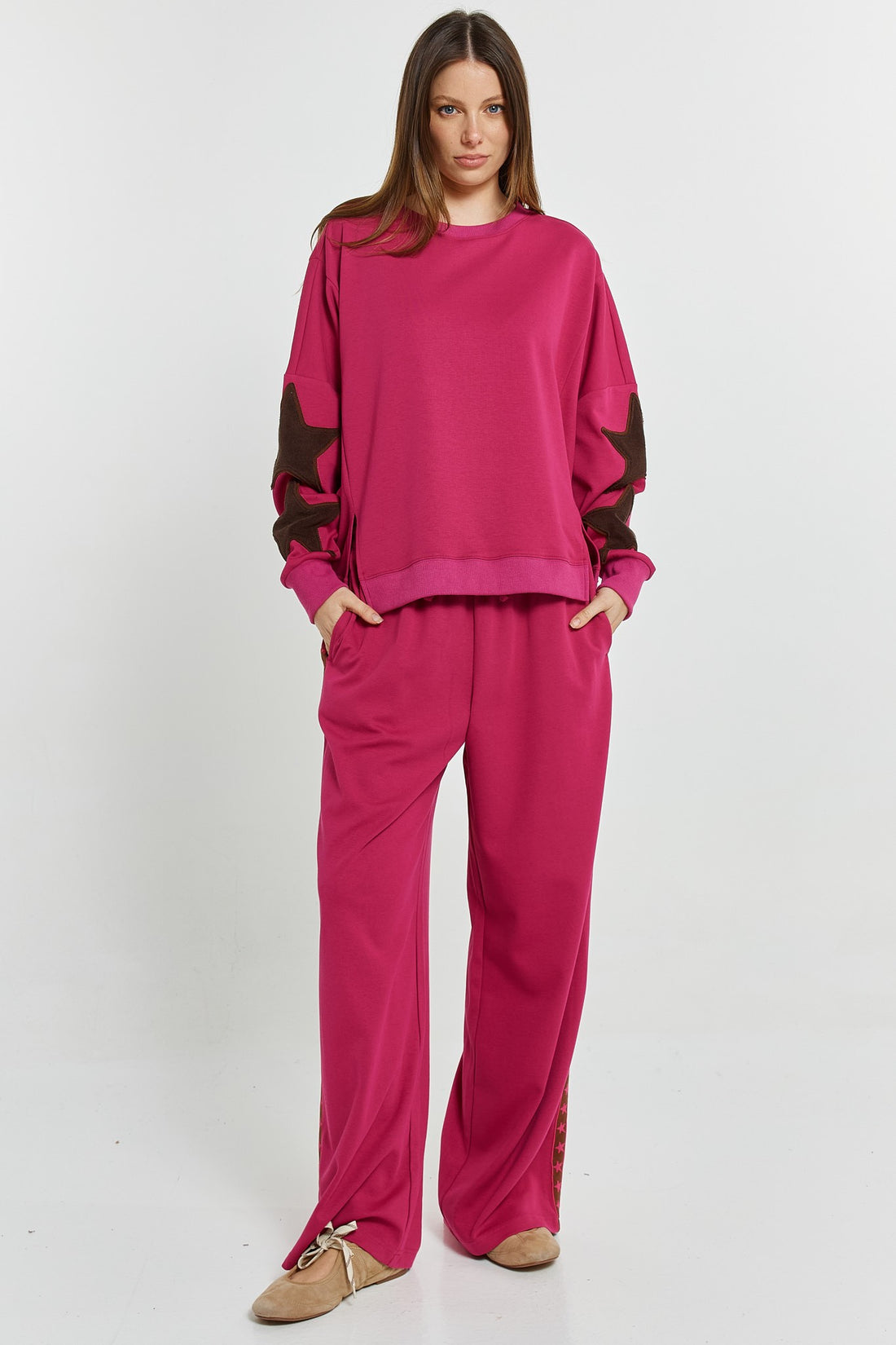 Saskia Trackpant mulberry