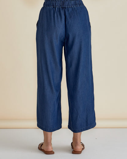 Rio Relaxed Pant Dark Blue Wash