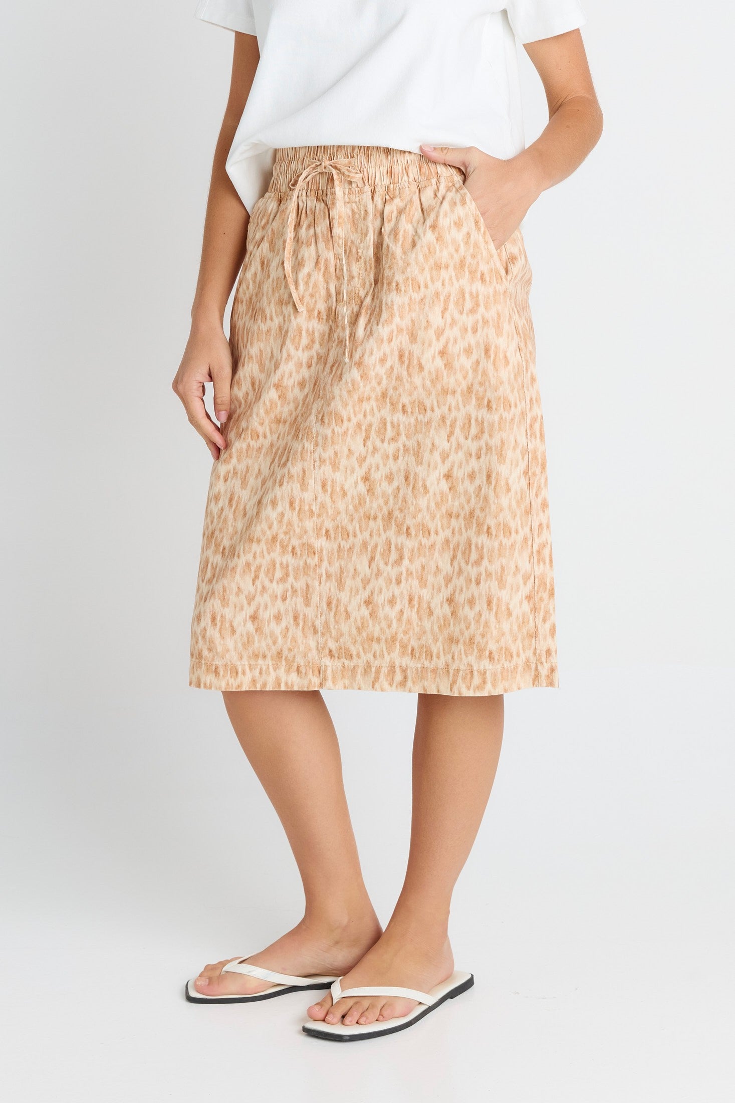 Quinn Cotton Skirt - ocelot