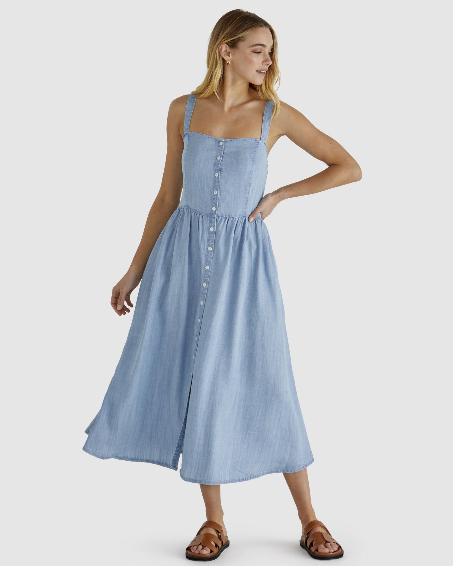 Rye Midi Dress chambray