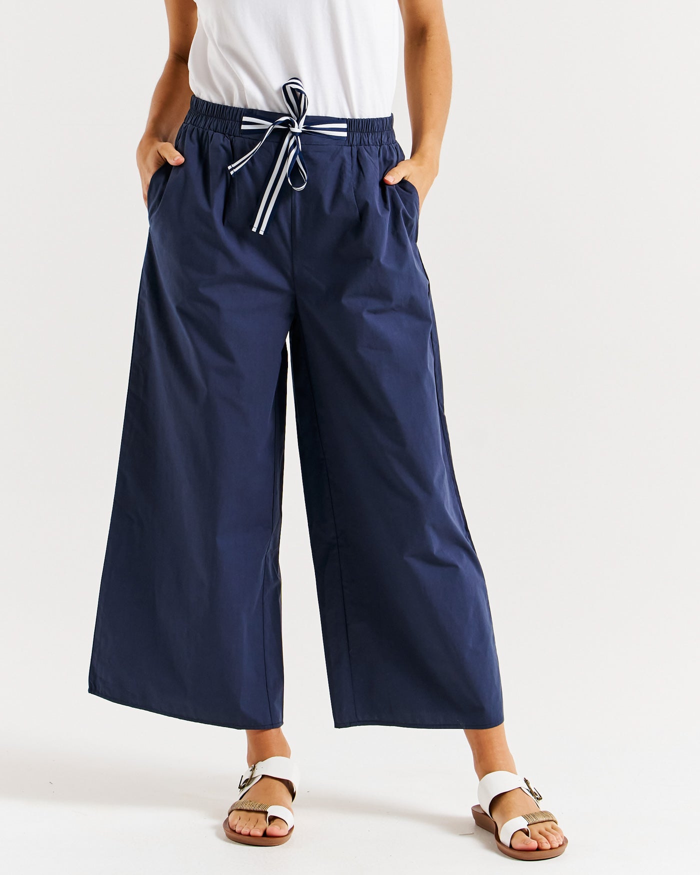 Lulu Cotton Pant Navy