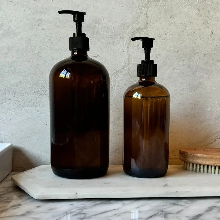 Amber Glass Bottle with trigger (EMPTY)