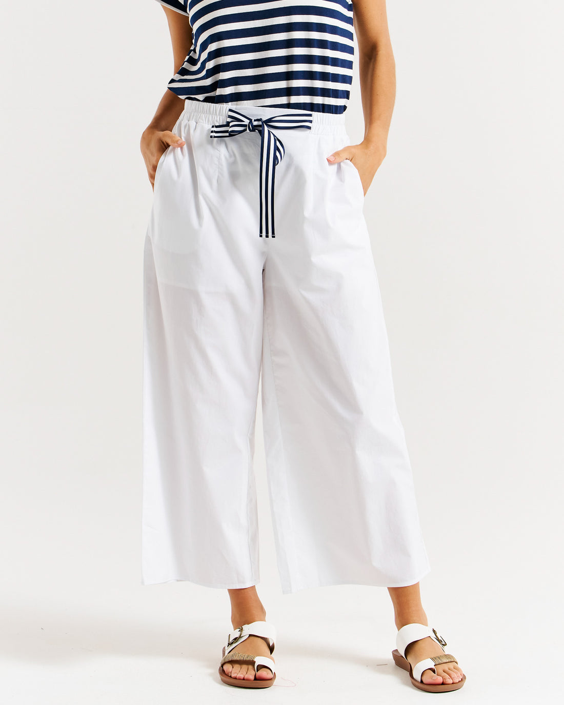 Lulu cotton pant white