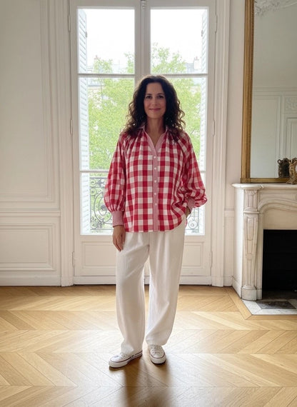 Nine Six Eight shirt Rouge