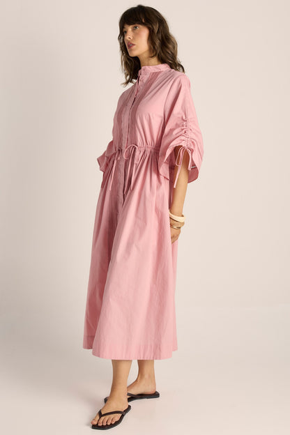 Etta Lace Detailed Dress - dusty rose