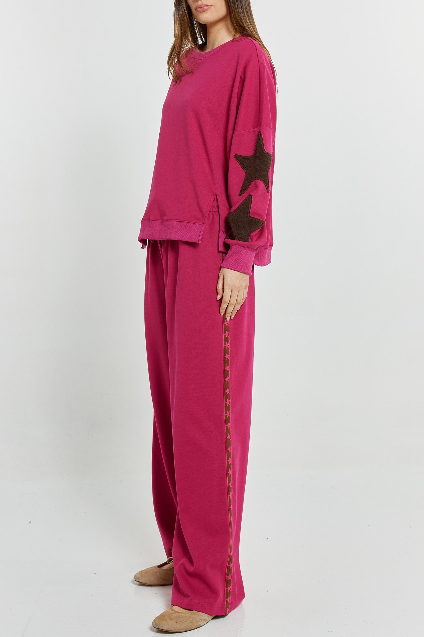 Saskia Trackpant mulberry