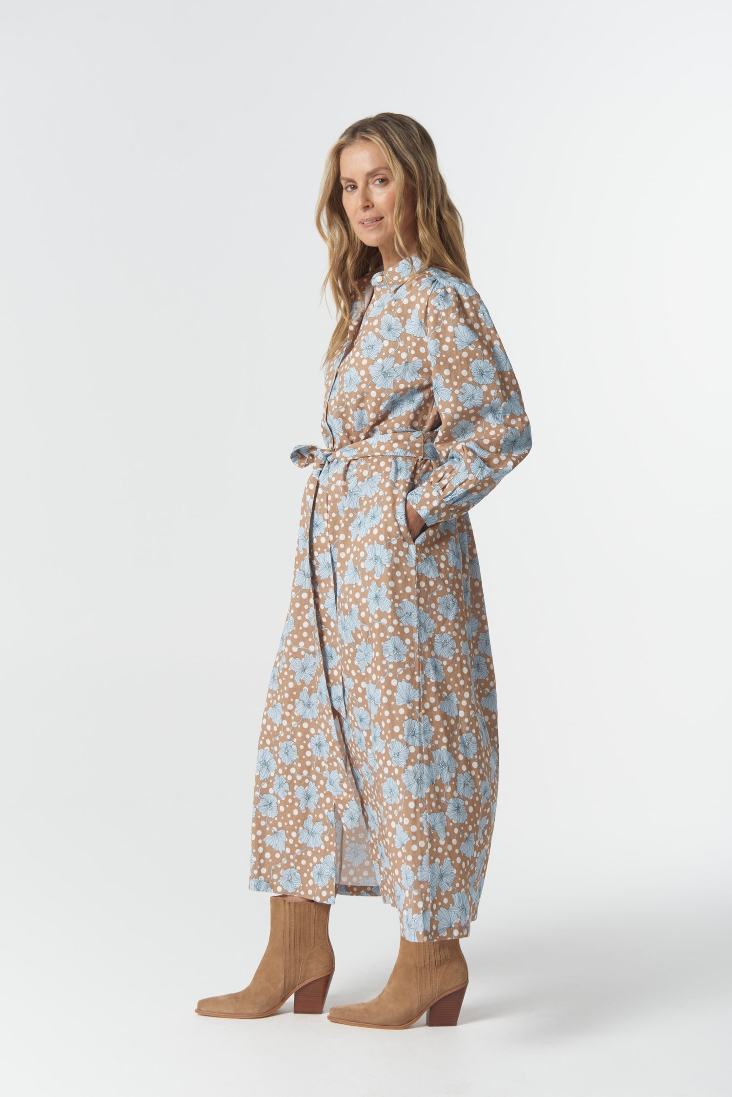 Outpost Linen Cotton Maxi Dress