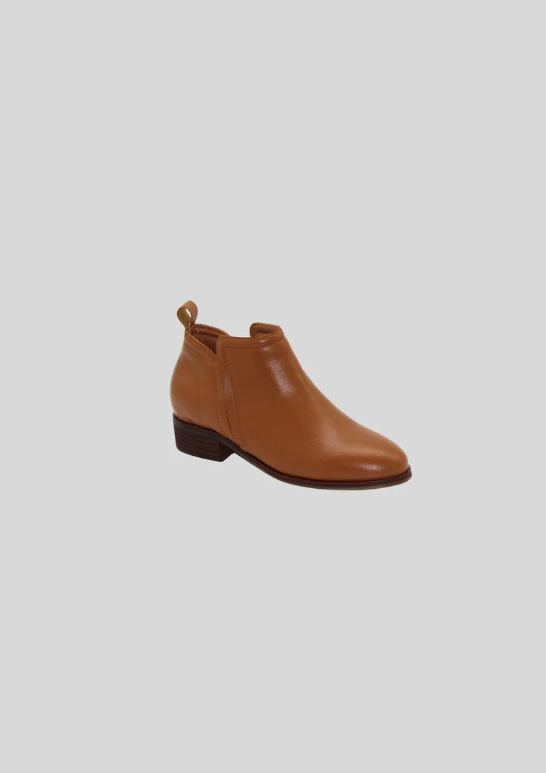 Sine leather ankle boot tan