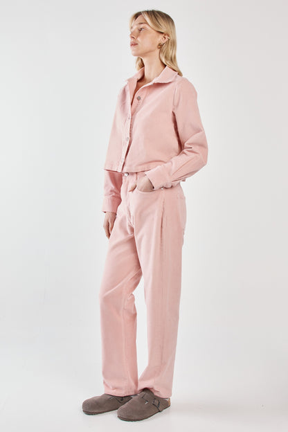 Parco Cord Straight Leg Jean dusty pink