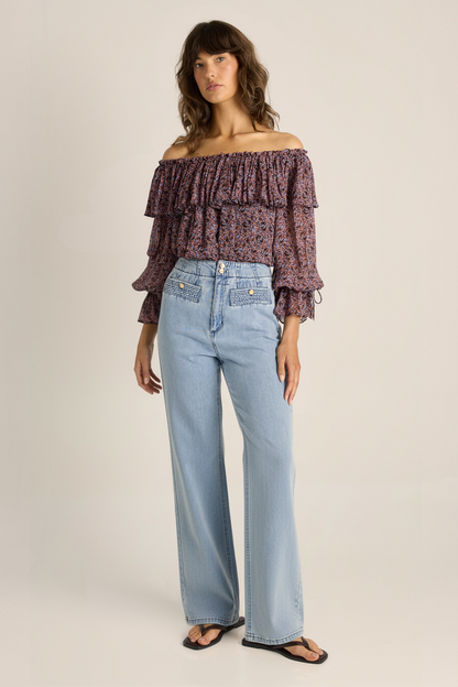 Lila Straight Leg Jean - light wash