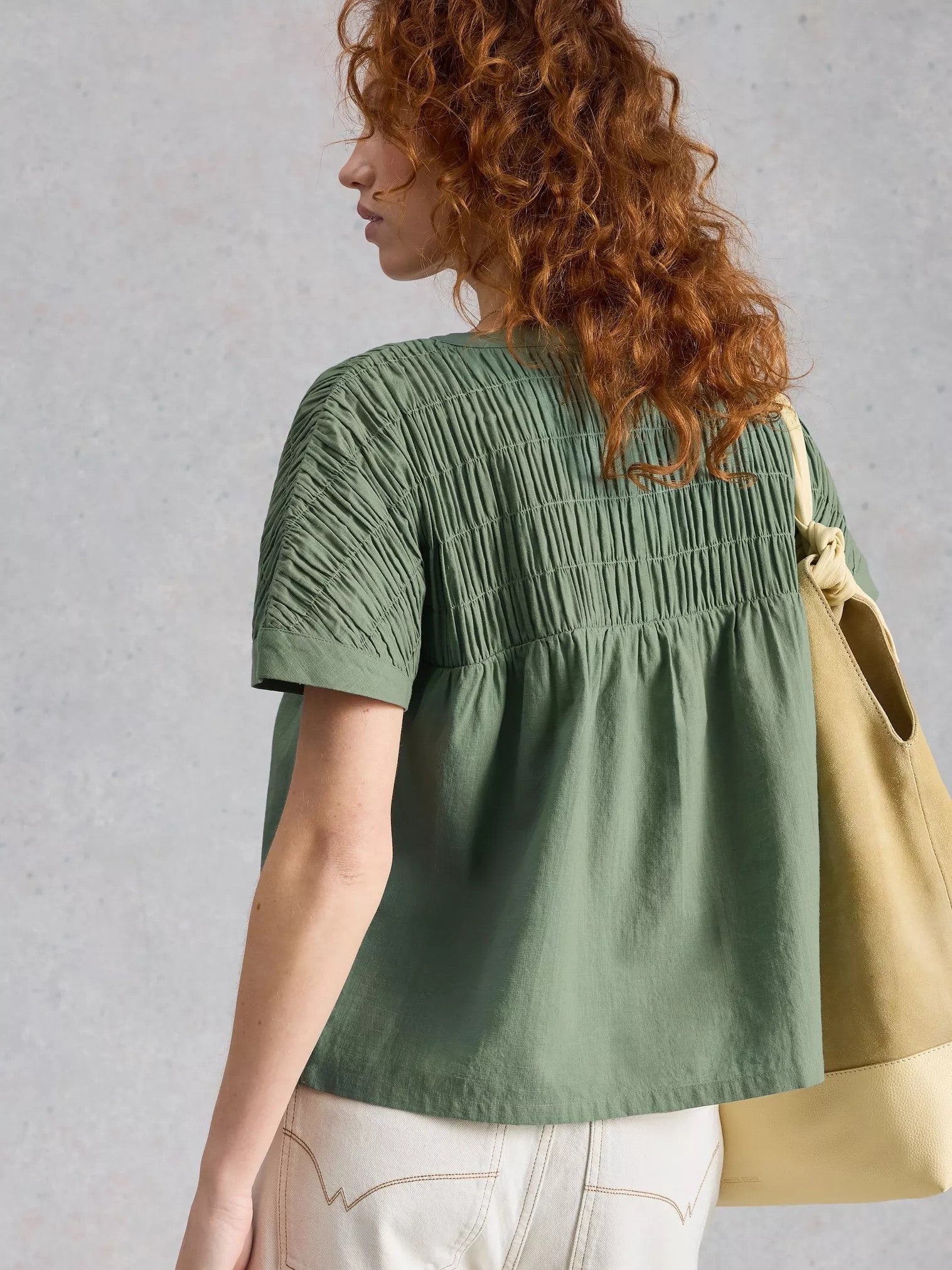 Tammie Organic Cotton Shirt Mid Green