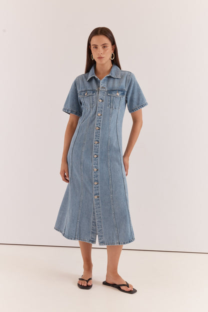 Kara Denim Midi Dress