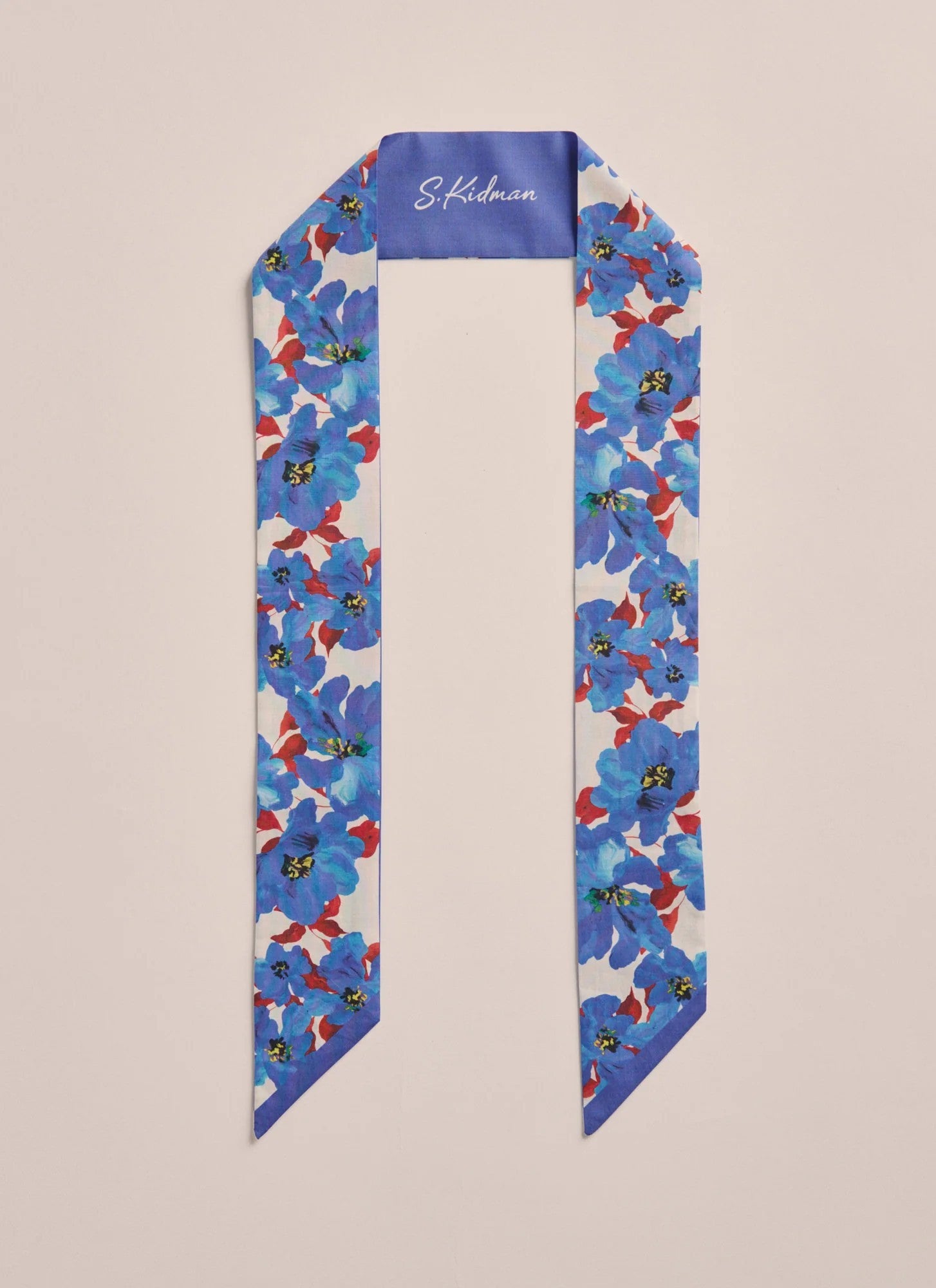 Pinnaroo Silk Twilly Scarf - sapphire